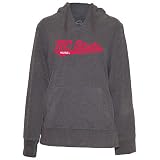 NC State Ladies Raw Edge Hooded Sweatshirt