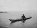 An Eskimo of Alaska in His Kayak Photographic Poster Print by Hogg , 48x64