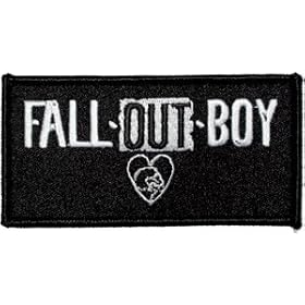 Fall Out Boy Music Band Patch - Heart Name Logo