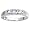 Sterling Silver Baby Ring with Lavender CZ - 3mm Band Width - 2mm Face Height - Sizes: 1-4, 3