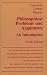 Book Philosophical Problems and Arguments: An Introduction