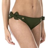 Mossimo Black: Studded Mock-Tie Swim Bottoms - Olive
