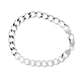 Solid Sterling Silver Cuban Link Bracelet