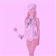Naughty Chef 4 Piece Costume Set