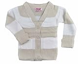 Pink Angel “Cream & White Stripped Button-Down” Girls Cardigan
