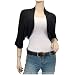 Plus Size Floral Laced Back Cropped Bolero Shrug Black