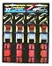 Keeper 5105 10' Cam Buckle Tie-Down, 300 lbs. WLL (900 lbs. break strength), 4 Pk, i-Pack