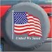 Black Bungee Spare Tire Cover (United We Stand and American Flag)