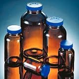 I-Chem Tall Wide-Mouth Amber Glass Jars; Cleaned (Semivolatile); I-Chem No.: 141-0500; 16 oz.