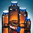 I-Chem Tall Wide-Mouth Amber Glass Jars; Cleaned (Semivolatile); I-Chem No.: 141-0500; 16 oz.
