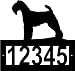 Custom Crafted WELSH TERRIER Steel Address Sign