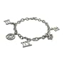 Sterling Silver Roman Numeral Charm Bracelet
