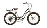 Comfort Cruiser Step Thru Olive Green with Olive Green rims and Brown Balloon upgrade