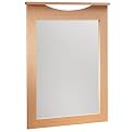 Natural Maple and Chrome Mirror
