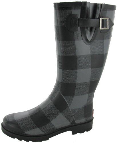 CHOOKA Buffalo Plaid Rubber Rain Waterproof Womens Boots product image