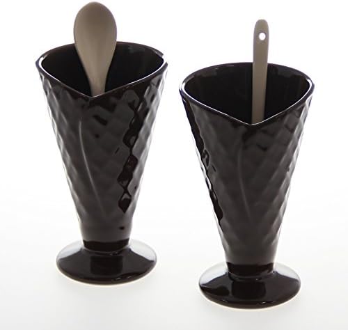 JustNile Set of 2 Mugs - Ice Cream Cone Chocolate