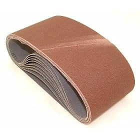 Aluminum Oxide Sanding Belts, 4 by 21 3 4, 150 Grit, Pack of 10. by