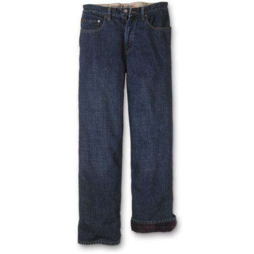 41WHQCxZTYL Relaxed Fit FlannelLined Jeans Regular 34/32 Dark Denim