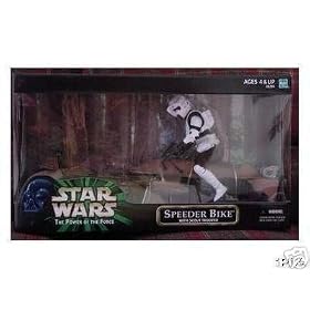 Star Wars 12 Inch Scale Scout Trooper w  Speeder Bike by 