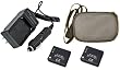 Multipack (2 Count): Extended Performance Replacement Battery PLUS Mini Battery Travel Charger for Specific Digital Camera and Camcorder Models / Compatible with PANASONIC CGA-S007 Charges with Intelligent Charge Technology - Includes Car Adapter, Hard Case Camera Bag and TWO Batteries