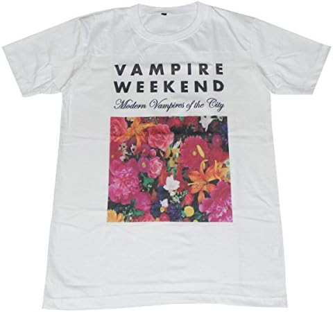 Vampire Weekend floral punk rock music T-Shirt White / GV58 size M