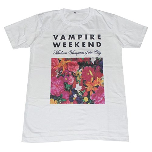 Vampire Weekend floral punk rock music T-Shirt White / GV58 size M