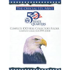 The Official U.S. Mint 50 State Quarters: Complete 100 Hole Collector's Folder, Complete... by 