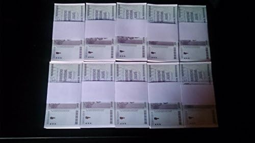 Zimbabwe Currency 50 Trillion $ UNCIRCULATED BILLS x 1000 (2008) AA PREFIX