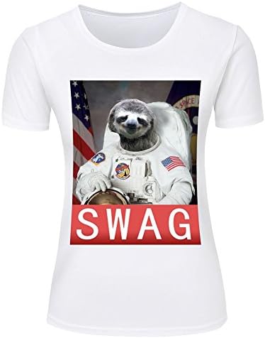 The Astronauts Women¡¯s Funny T-shirt Adlut Summer Tees White