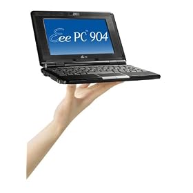 ASUS Eee PC 904HA 8.9-Inch Netbook (1.6 GHz Intel ATOM N270 Processor, 1 GB RAM, 160 GB Hard Drive, XP Home, 6 Cell Battery) Fine Ebony