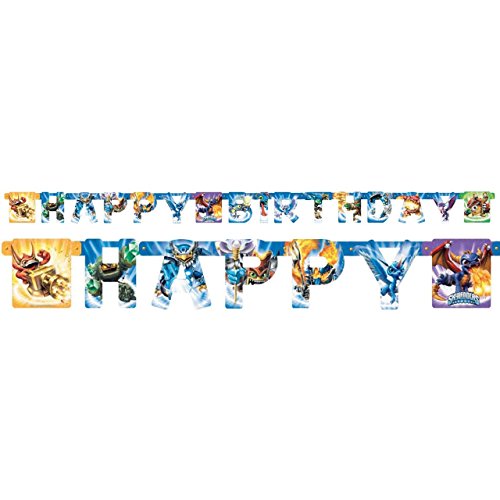 Skylanders Banner Happy Birthday Party Decoration