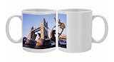 Tower Bridge and bank-side fountain sculpture, London, England, UK *** Local Photo Mugs
