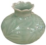 Celadon bud vase - porcelain