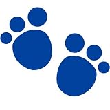 Mini Paw Temporary Tattoos (Blue) Blue