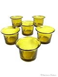 41WHX4p8C7L. SL160  6 Amber Votive Candle Holders