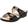 Finn Comfort Women's Catalina Soft Sandal,Black Patent,38 EU (US Women's 7 M)