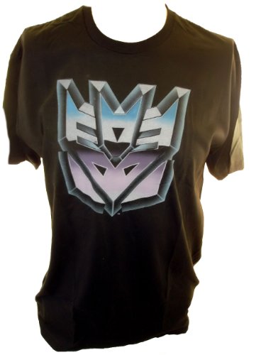  Transformers Mens T-Shirt - Classic Decpticon Image on Black