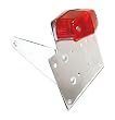 Chrome Billet Motorcycle Side Mount Licence Plate Bracket With 12 Volt Red/Run Tail Light for Yamaha WR 250F,WR 400F,WR 426