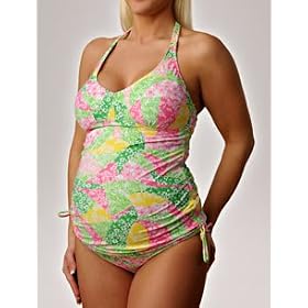 Buy A Pea in the Pod Collection: Lilly Pulitzer Halter Maternity Tankini Swimsuit by Lilly Pulitzer