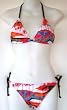 Juniors - Surf 2 PC Bikini Swimsuit Triangle Top/String Bottom. By HEAT Swimwear. Fully Lined. Adjustable ties. Sizes SM-XL.