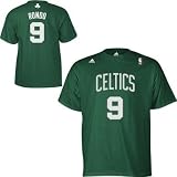NBA Men's Boston Celtics Rajon Rondo #8 Name & Number Tee (Kelly Green, Small)