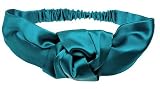 L. Erickson USA Silk Charmeuse Knot Turban - Silk Charmeuse Teal
