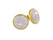 ROUND 1/2 CTW.PAVE SET DIAMOND EARRING STUDS