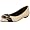 BCBGMAXAZRIA Women's Emlyn Pointed Toe Flat,Black/Natural,8 M