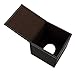 HOMETEK PU Leather Square Roll Tissue Box Holder Cover Napkin Paper Box Case Tray Pumping for Home Office Car Automotive (Brown)