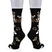 TeeHee Cat Lover Women's Cotton Crew Socks-Black