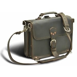 Buy A Full Grain Leather Thin Briefcase (Medium) They'll Fight Over It When You're Dead by Saddleback Leather Co.