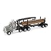John Deere 46702 Freightliner 122Sd Logging Truck with Grapple and Logs, Gray/Brown