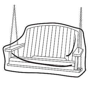 Wicker Porch Swing Cover
