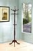 Coaster Traditional Coat Rack with Spinning Top in Dark Walnut